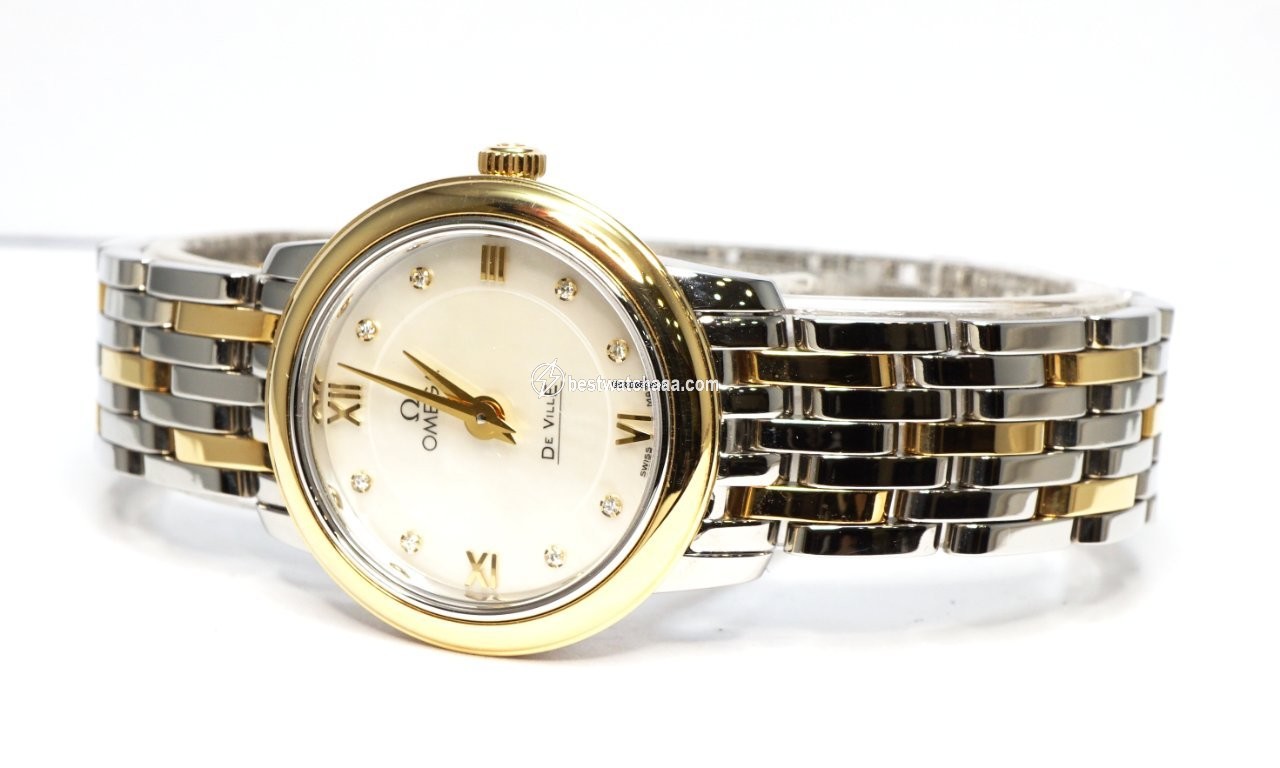 IMG_9085 Omega De Ville Prestige Womens watch Quartz Gold Steel 424.20.24.60.55.001 Replica 2