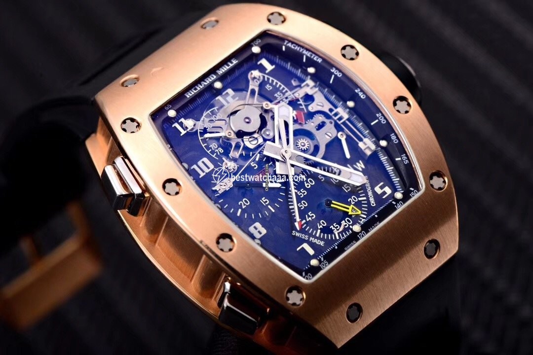 IMG_9085 Richard Mille Mens watch Unisex Manual winding Rose gold Richard Mille RM004 AG PG 18K rose gold Full set Replica 2