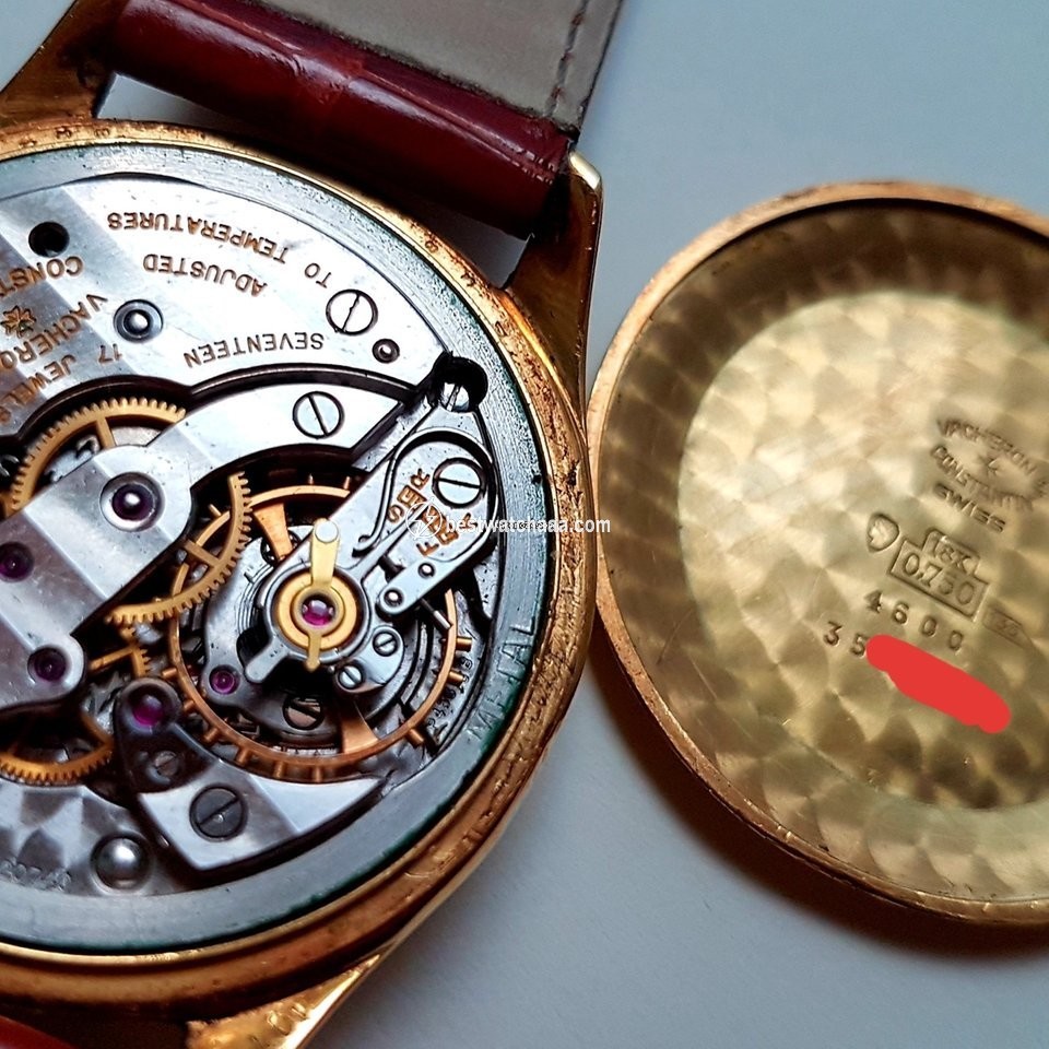 IMG_9085 Vacheron Constantin Mens watch Unisex Manual winding Yellow gold 4600 Replica 2