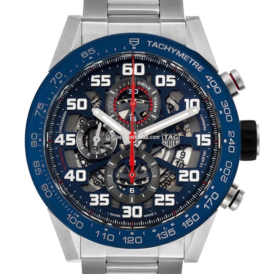 IMG_9085 TAG Heuer Carrera Calibre HEUER 01 Mens watch Unisex Automatic Steel CAR2A1K.BA0703 Replica 2