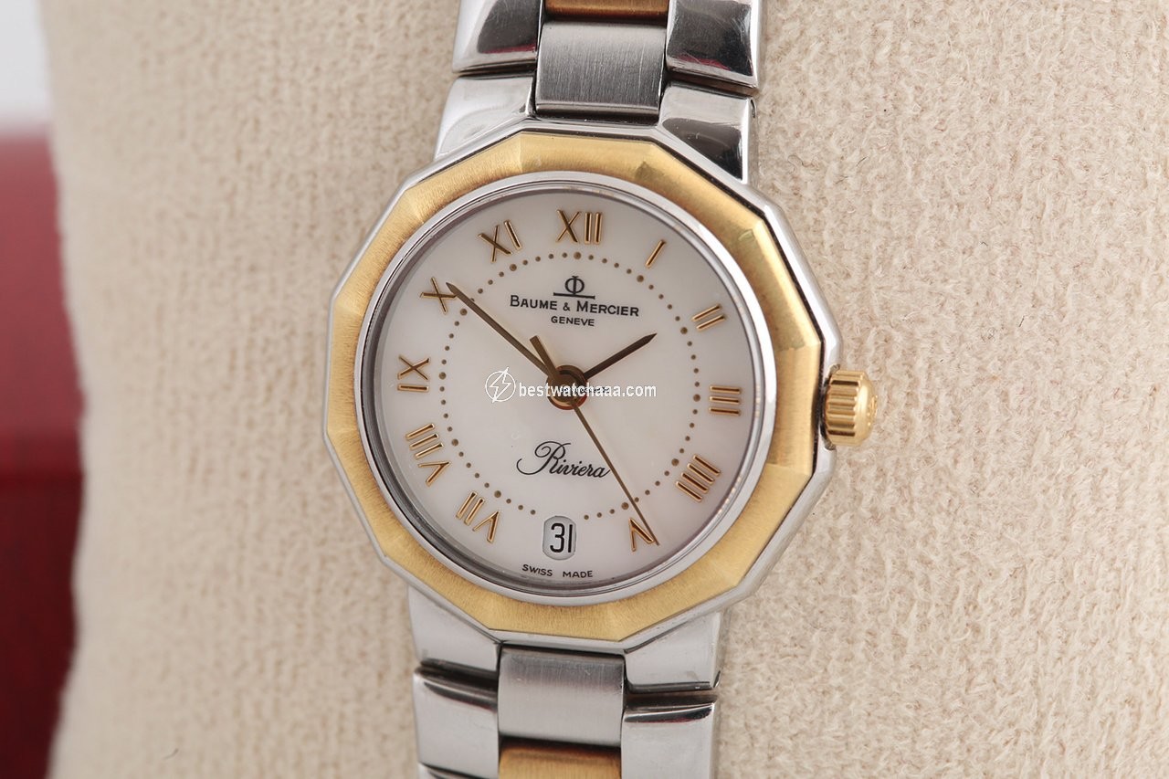 IMG_9085 Baume & Mercier Riviera Womens watch Quartz Gold Steel Baume & Mercier 5231 Replica 2
