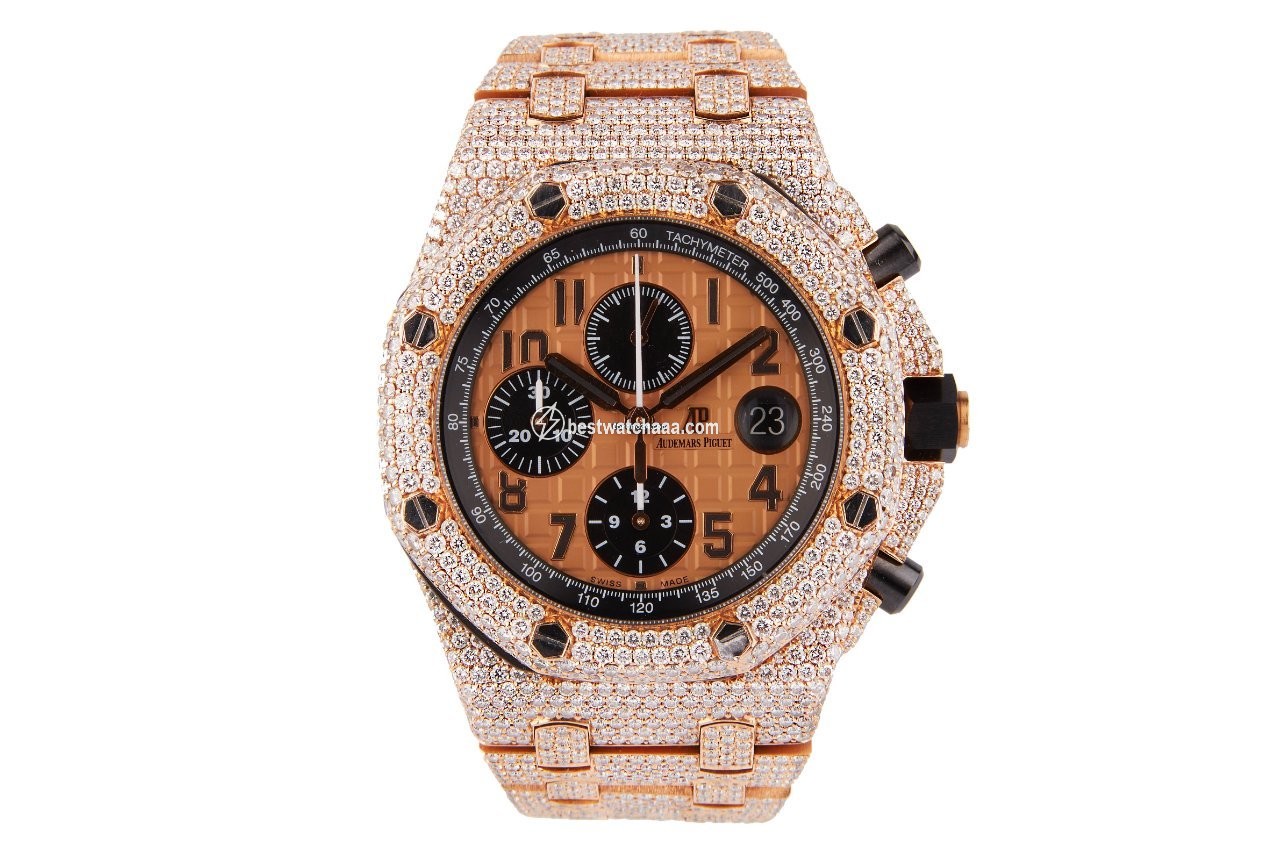 IMG_9085 Audemars Piguet Royal Oak Offshore Chronograph Mens watch Unisex Automatic Rose gold 26470OR.OO.1000OR.01 Replica 2