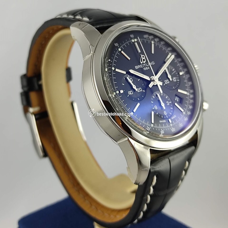 IMG_9085 Breitling Transocean Chronograph Mens watch Unisex Automatic Steel AB015212 BA99 435X Replica 2