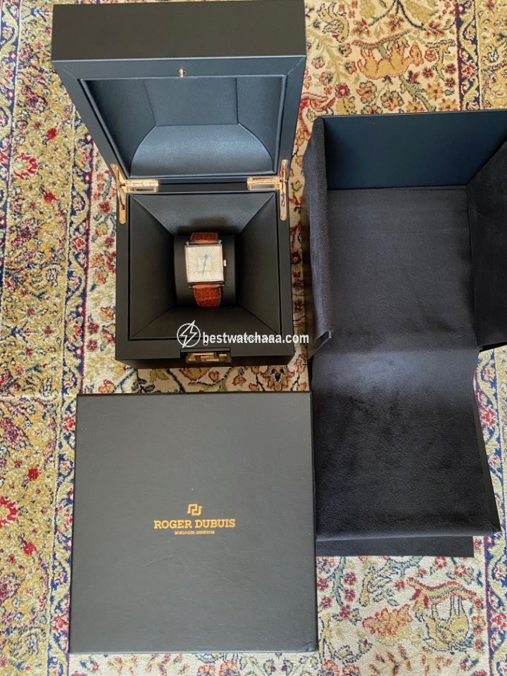 IMG_9085 Roger Dubuis Golden Square Mens watch Unisex Automatic White gold Roger Dubuis Replica 2