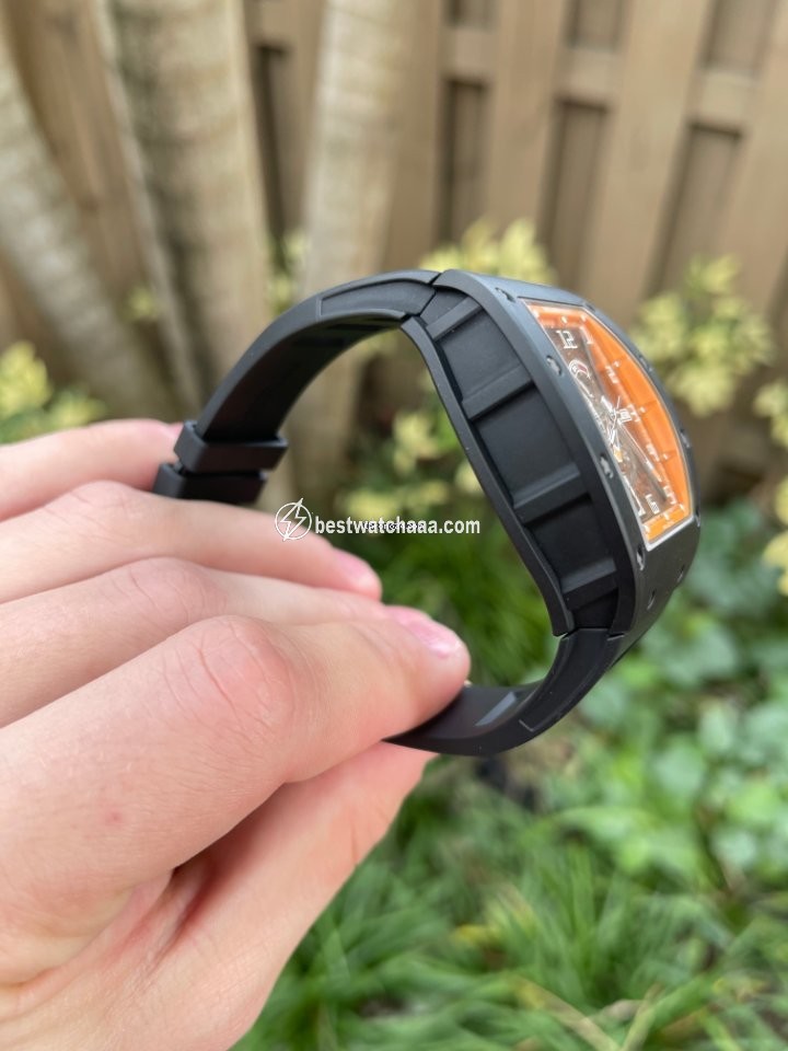 IMG_9085 Richard Mille RM 030 Mens watch Unisex Automatic Carbon RM030 AM TI Replica 2