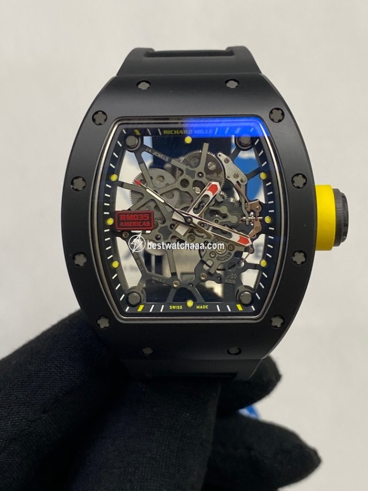 IMG_9085 Richard Mille RM 035 Mens watch Unisex Automatic Carbon RM35 Replica 2