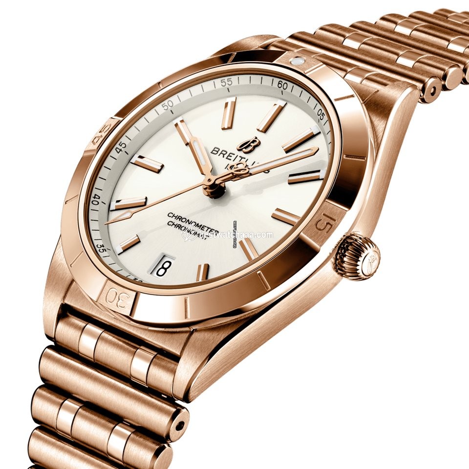 IMG_9085 Breitling Chronomat Womens watch Automatic Red gold R10380101A1R1 Replica 2
