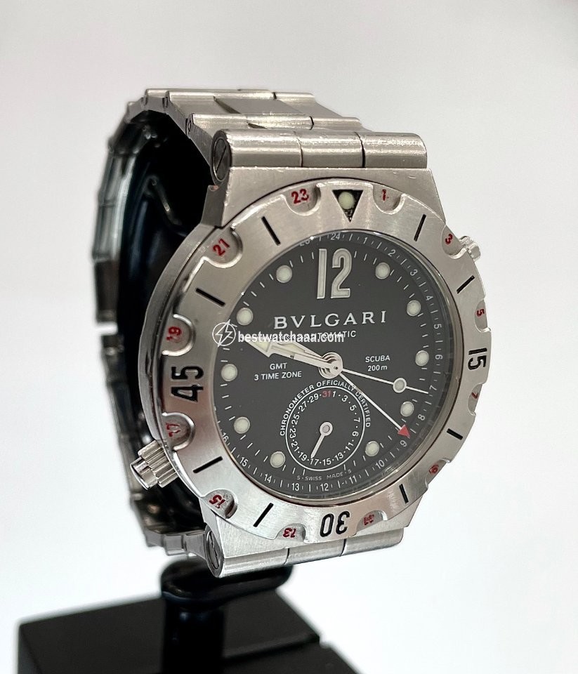 IMG_9085 Bulgari Diagono Mens watch Unisex Automatic Steel SD38SGMT Replica 2