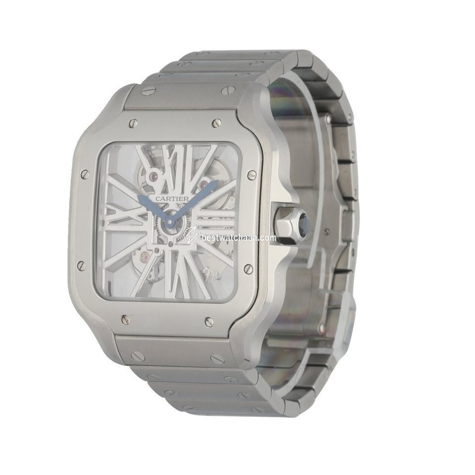 IMG_9085 Cartier Santos Mens watch Unisex Manual winding Steel WHSA0015 Replica 2