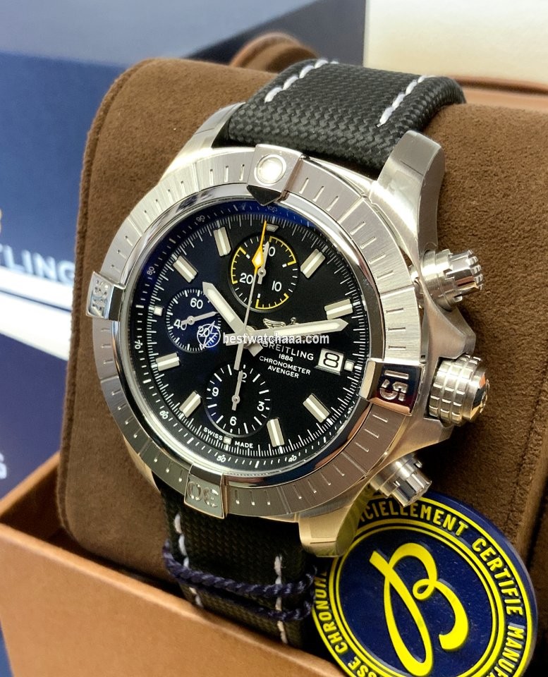 IMG_9085 Breitling Avenger Mens watch Unisex Automatic Steel A13317101B1X1 Replica 2