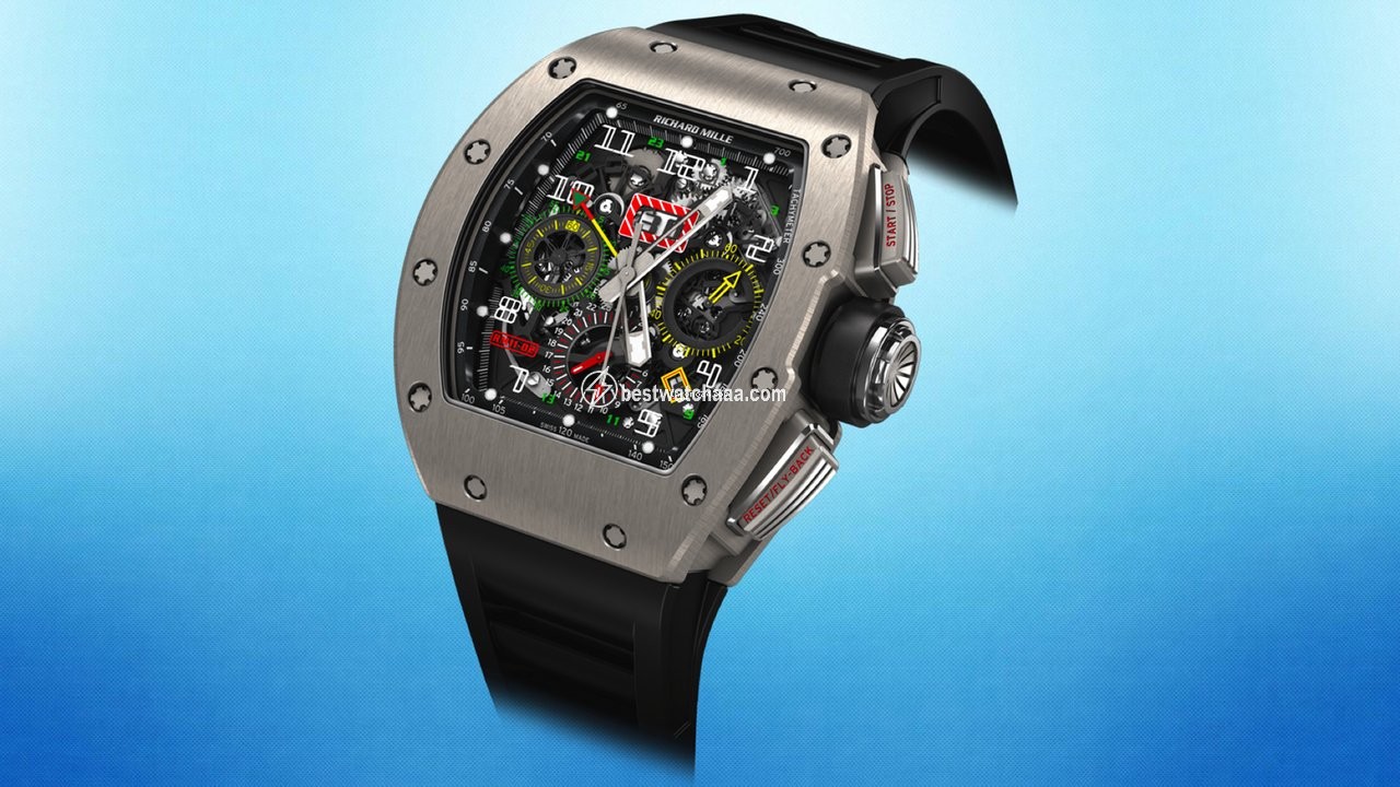 IMG_9085 Richard Mille RM 011 Mens watch Unisex Titanium RM11-02 Ti GMT Replica 2