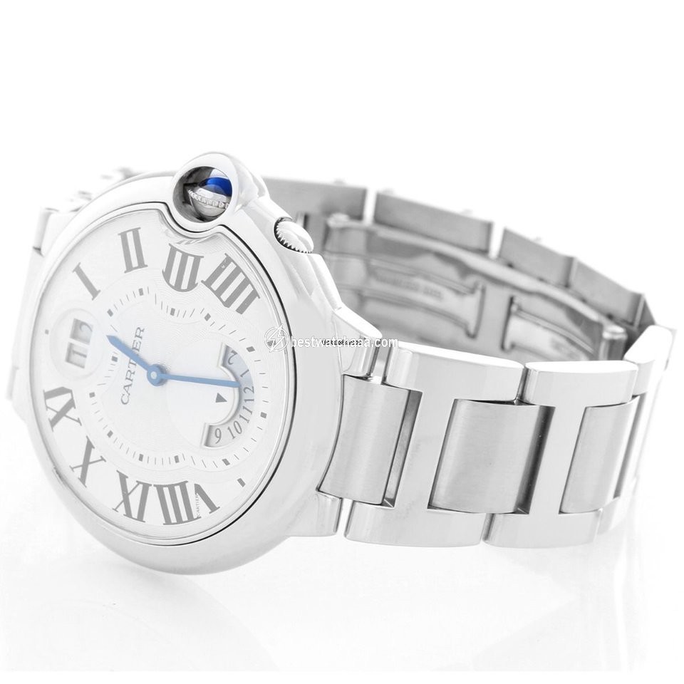 IMG_9085 Cartier Ballon Bleu 42mm Mens watch Unisex Quartz Steel W6920011 Replica 2