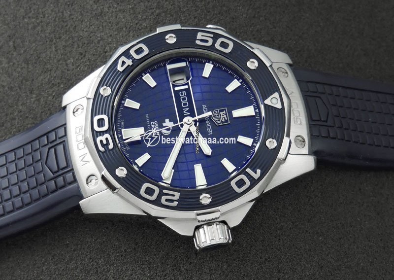IMG_9085 TAG Heuer Aquaracer 500M Mens watch Unisex Automatic Steel WAJ2116 Replica 2
