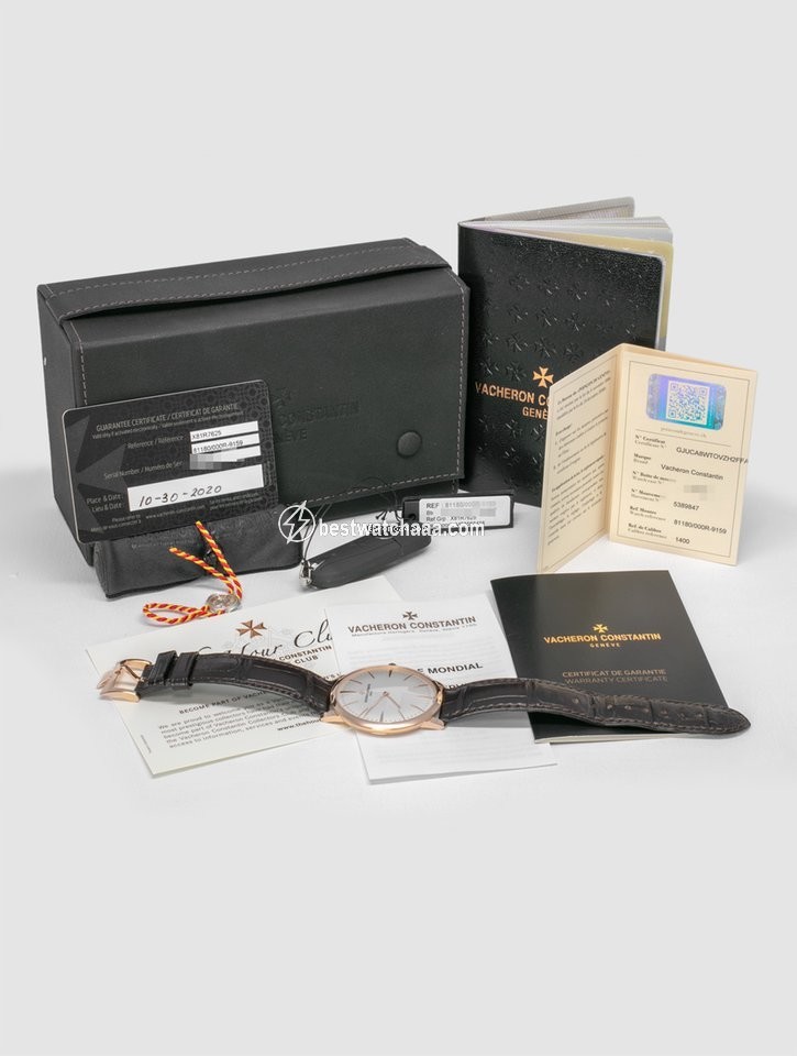 IMG_9085 Vacheron Constantin Patrimony Mens watch Unisex Manual winding Rose gold 81180 000R-9159 Replica 2