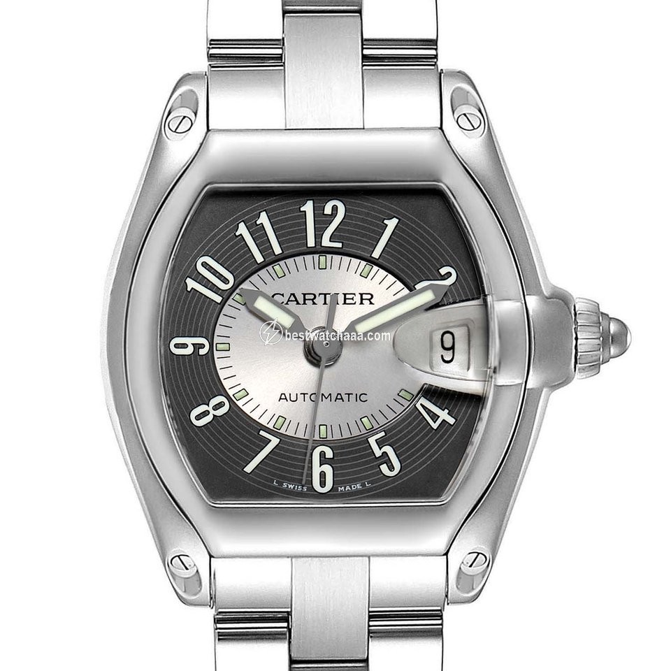 IMG_9085 Cartier Roadster Mens watch Unisex Automatic Steel W62001V3 Replica 2