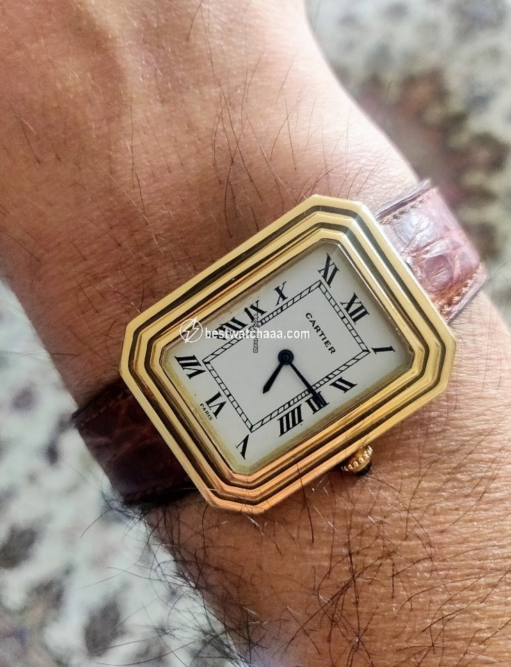 IMG_9085 Cartier Mens watch Unisex Manual winding Yellow gold 78096 Replica 2