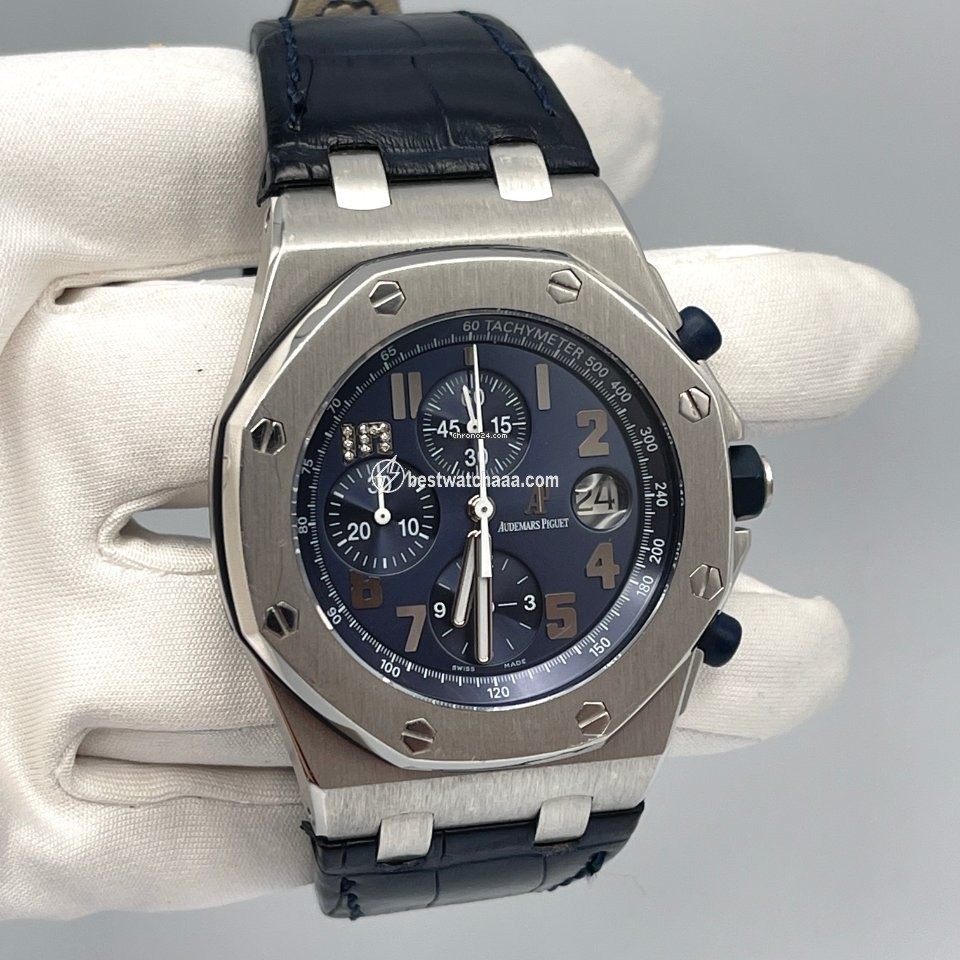 IMG_9085 Audemars Piguet Royal Oak Offshore Chronograph Mens watch Unisex Automatic Platinum 26055PT.OO.D028CR.01 Replica 2