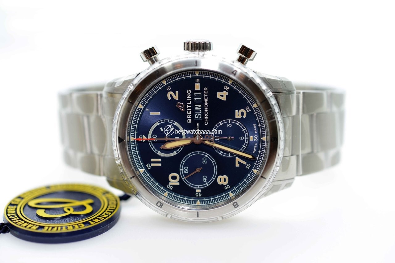 IMG_9085 Breitling Aviator 8 Mens watch Unisex Automatic Steel A13316101C1A1 Replica 2