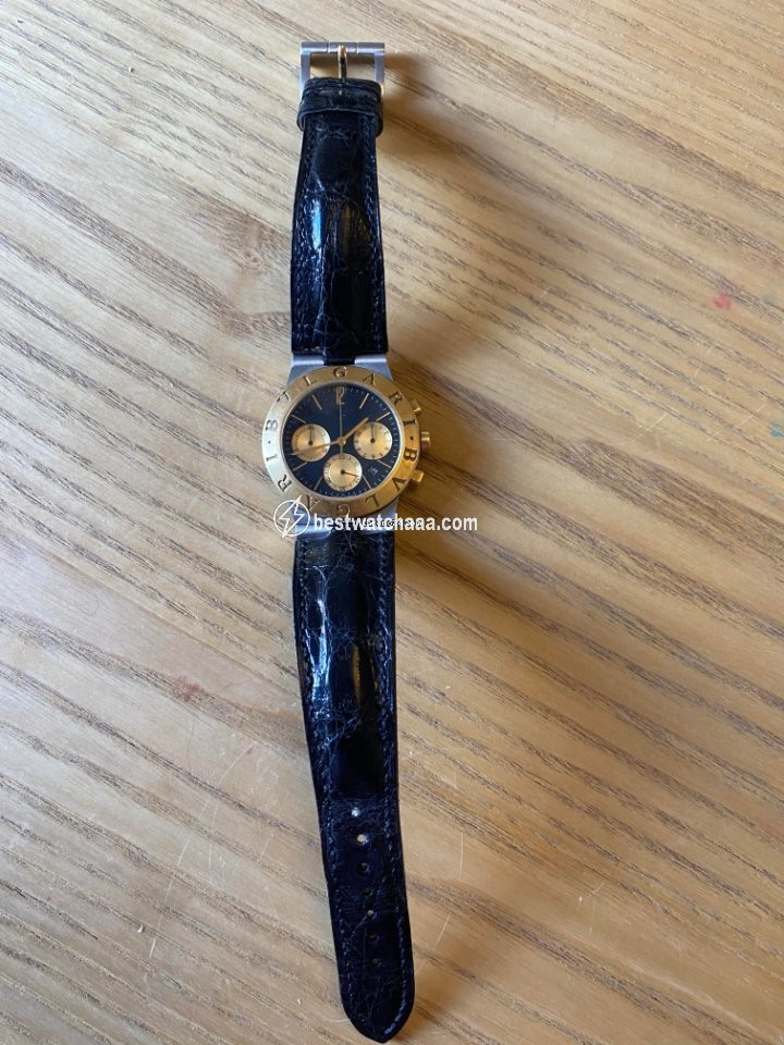 IMG_9085 Bulgari Diagono Mens watch Unisex Manual winding Gold Steel CH 35 SG Replica 2