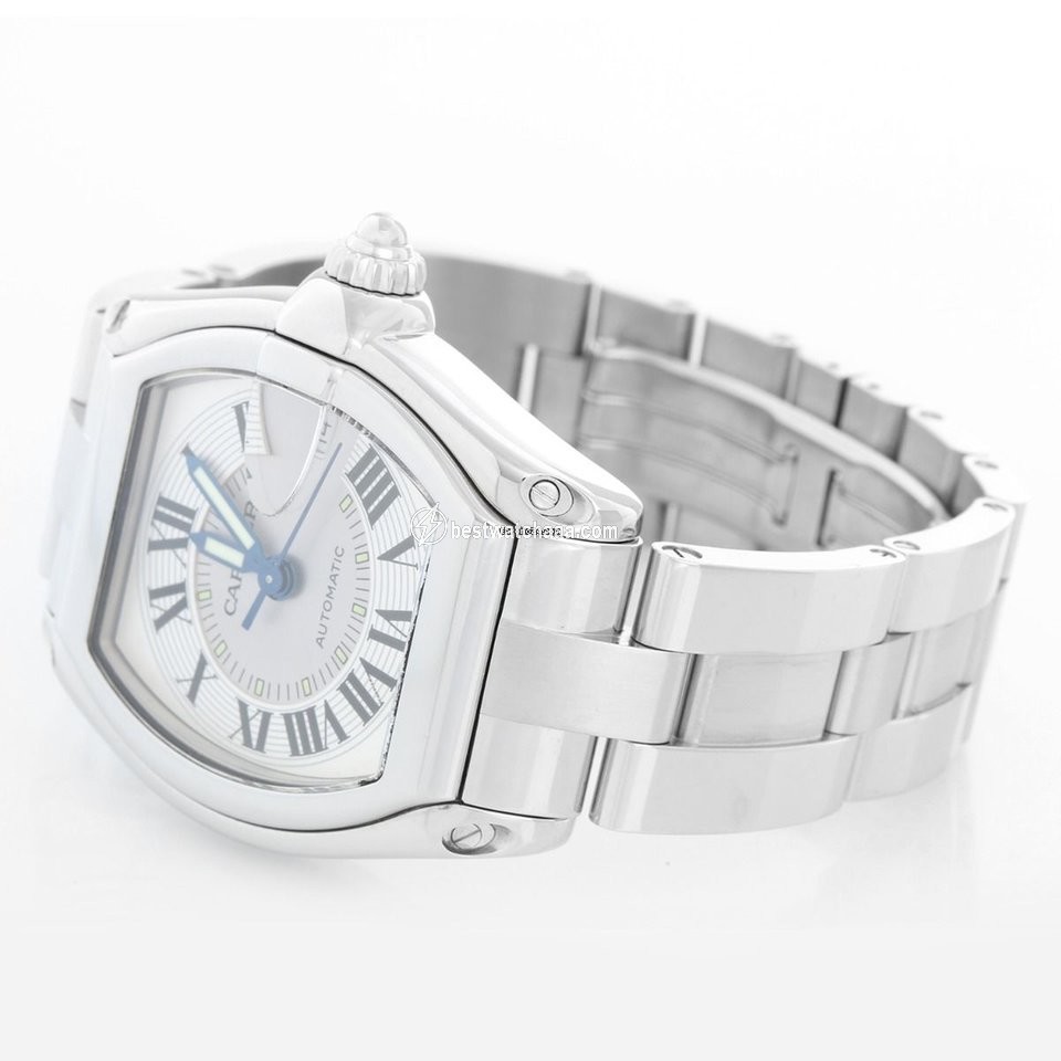 IMG_9085 Cartier Roadster Mens watch Unisex Automatic Steel W62025V3 2510 Replica 2