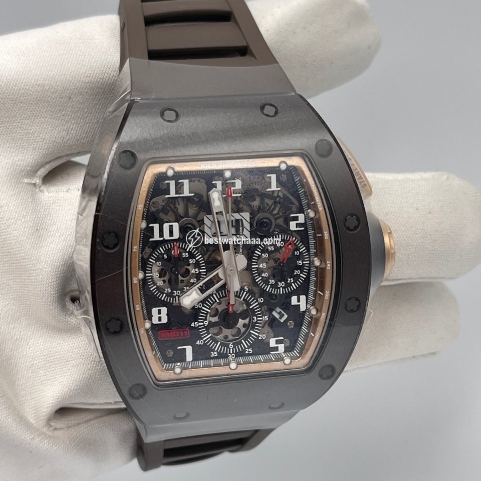 IMG_9085 Richard Mille RM 011 Mens watch Unisex Automatic Ceramic RM011 Asia Edition Replica 2
