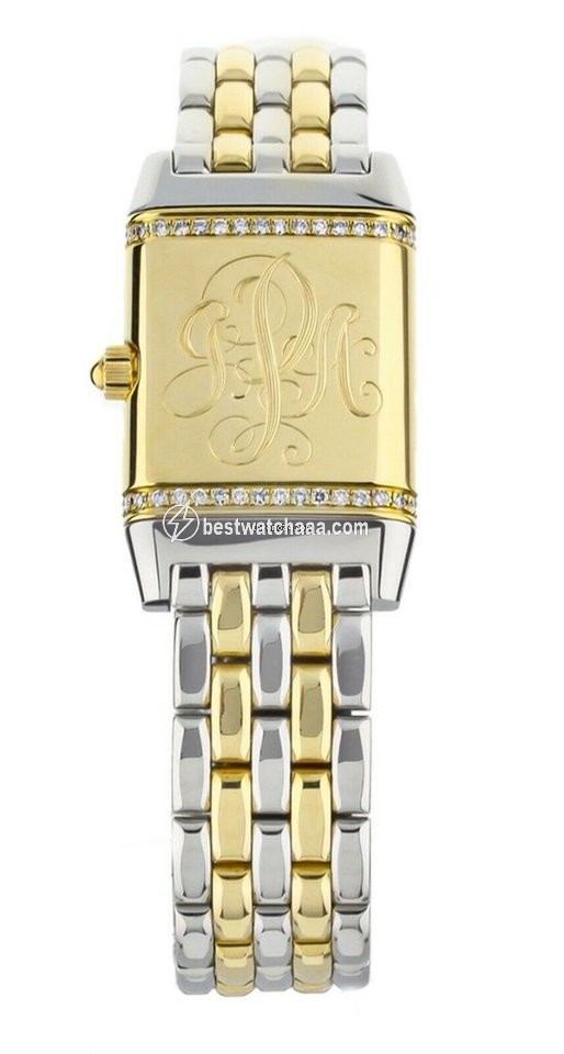 IMG_9085 Jaeger-LeCoultre Reverso Womens watch Quartz Gold Steel 265.5.08 Replica 2