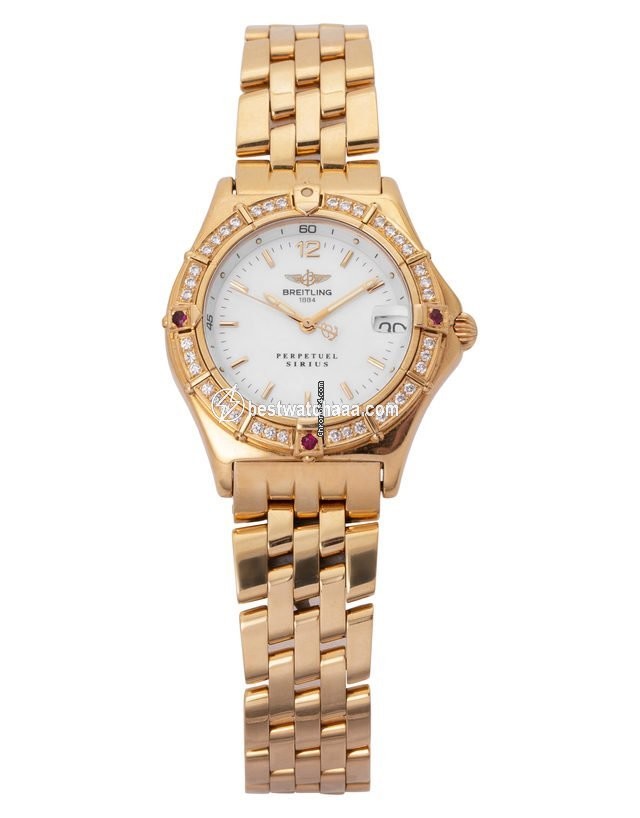 IMG_9085 Breitling Womens watch Quartz Yellow gold K62022 Replica 2