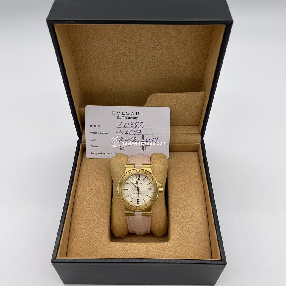 IMG_9085 Bulgari Diagono Womens watch Automatic Yellow gold DG35C6GLD Replica 2