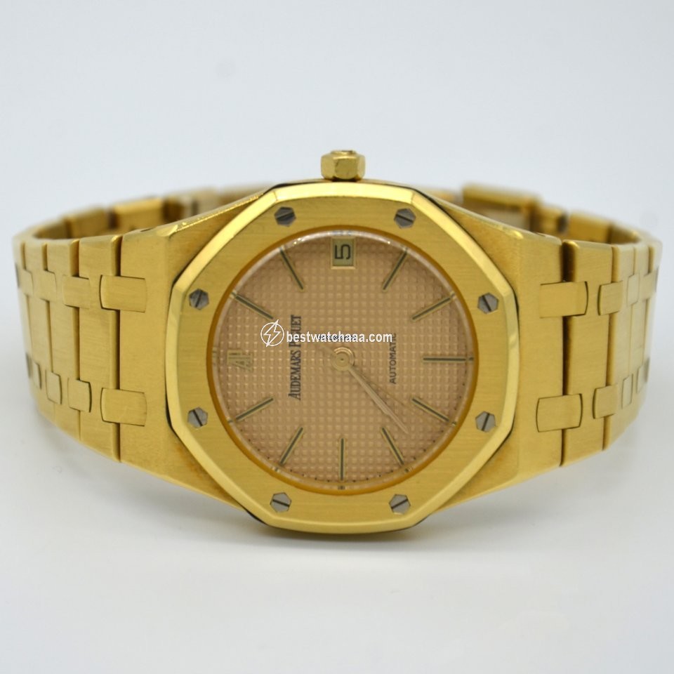 IMG_9085 Audemars Piguet Royal Oak Mens watch Unisex Automatic Yellow gold 4100BA Replica 2