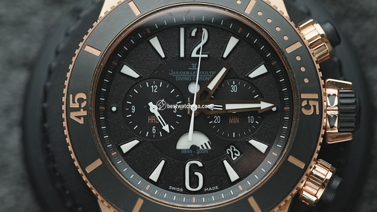 IMG_9085 Jaeger-LeCoultre Master Compressor Diving Chronograph GMT Navy SEALs Mens watch Unisex Automatic Rose gold Q1782470 Replica 2