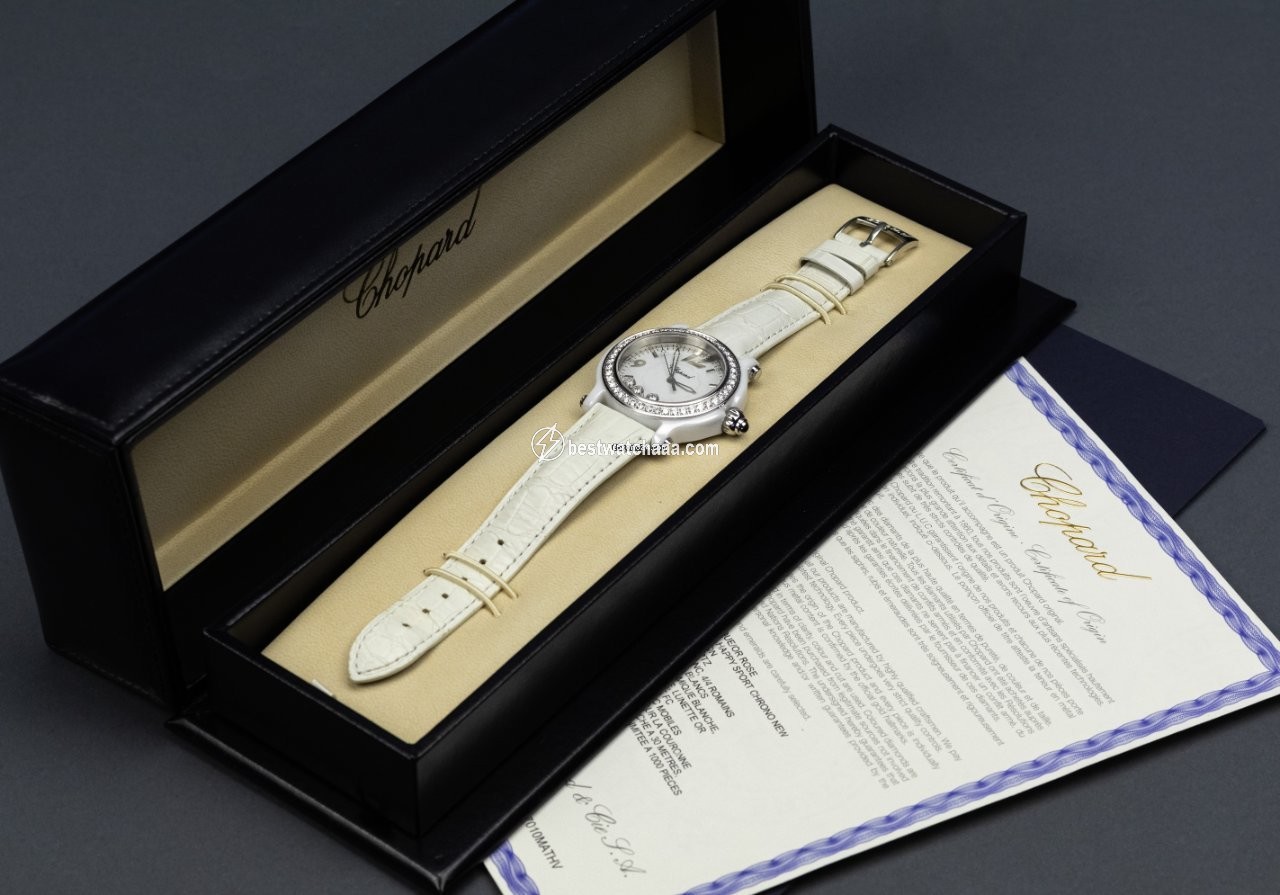 IMG_9085 Chopard Happy Sport Womens watch Quartz Ceramic 288507-9012 Replica 2