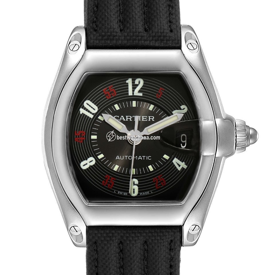 IMG_9085 Cartier Roadster Mens watch Unisex Automatic Steel W62002V3 Replica 2
