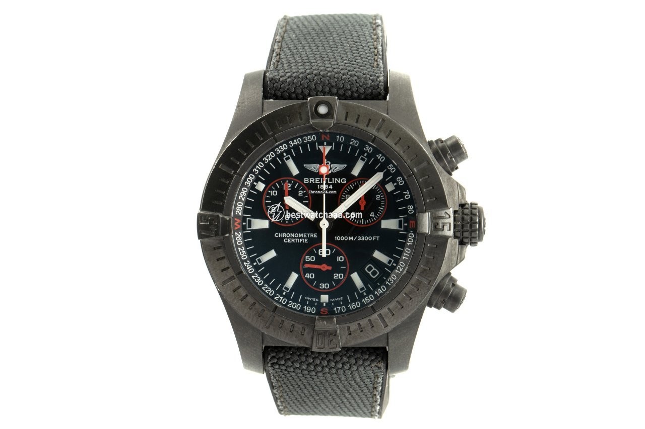 IMG_9085 Breitling Avenger Seawolf Mens watch Unisex Quartz Steel M73390 Replica 2
