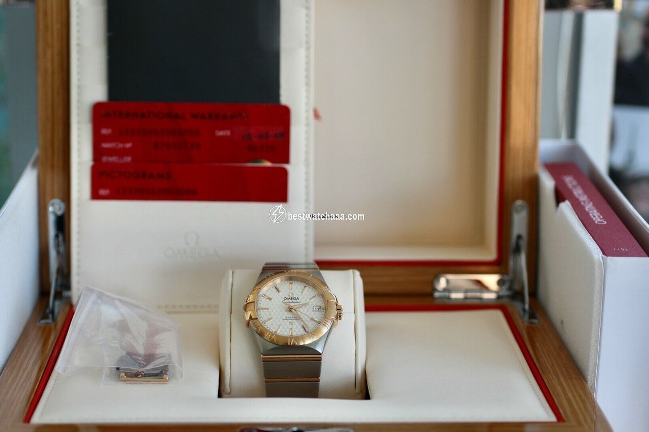 IMG_9085 Omega Constellation Ladies Mens watch Unisex Automatic Gold Steel 123.20.35.20.02.005 Replica 2
