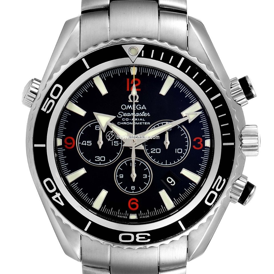 IMG_9085 Omega Seamaster Planet Ocean Chronograph Mens watch Unisex Automatic Steel 2210.51.00 Replica 2