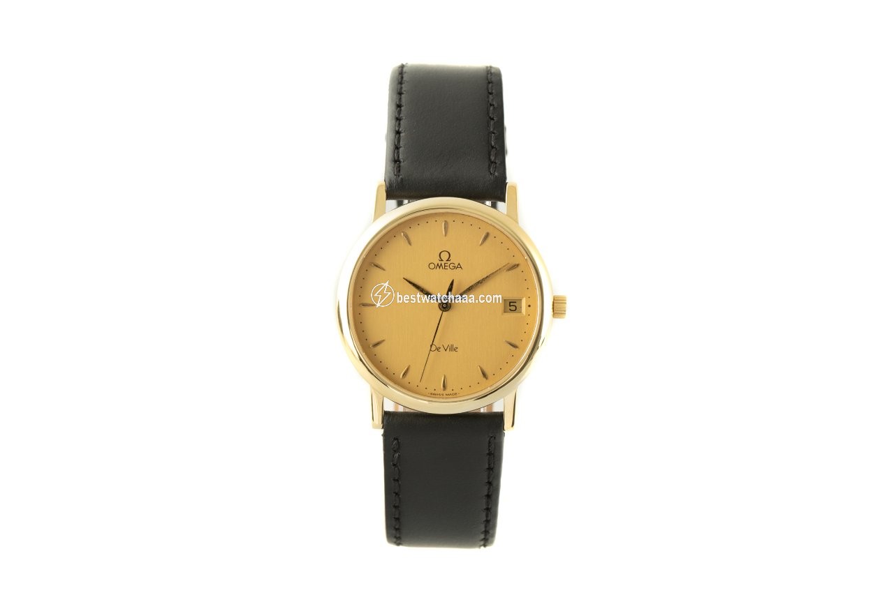 IMG_9085 Omega De Ville Mens watch Unisex Quartz Yellow gold 196.2432 Replica 2