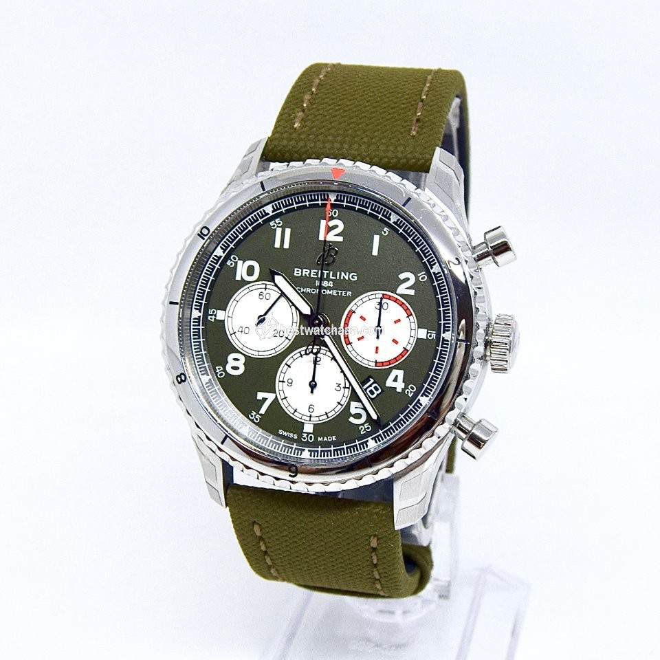 IMG_9085 Breitling Aviator 8 Mens watch Unisex Automatic Steel AB01192A1L1X2 Replica 2