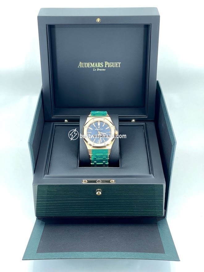 IMG_9085 Audemars Piguet Royal Oak Selfwinding Mens watch Unisex Automatic Rose gold 15400OR.OO.1220OR.03 Replica 2