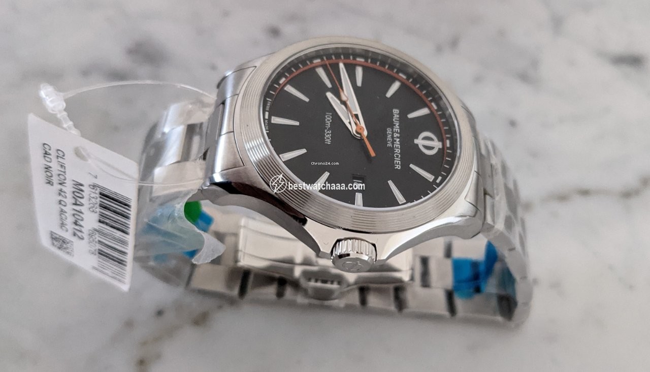 IMG_9085 Baume & Mercier Clifton Mens watch Unisex Quartz Steel 10412 Replica 2