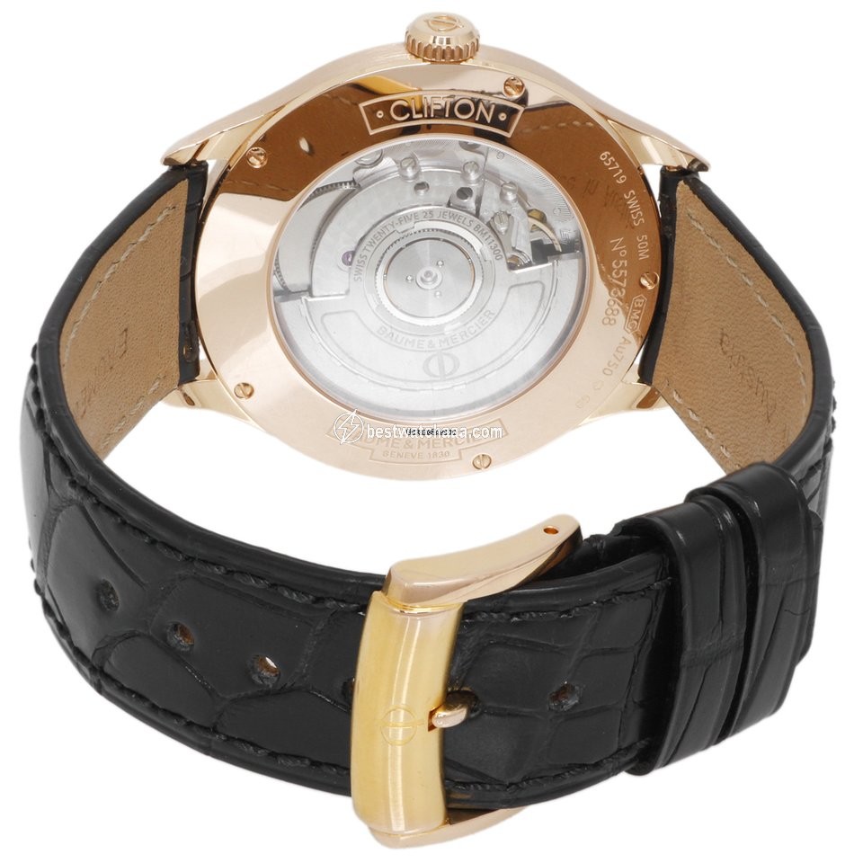 IMG_9085 Baume & Mercier Clifton Automatic Rose gold M0A10104 Replica 2