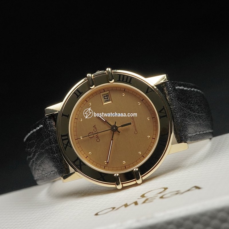 IMG_9085 Omega Constellation Quartz Mens watch Unisex Yellow gold 1611.10.00 Replica 2