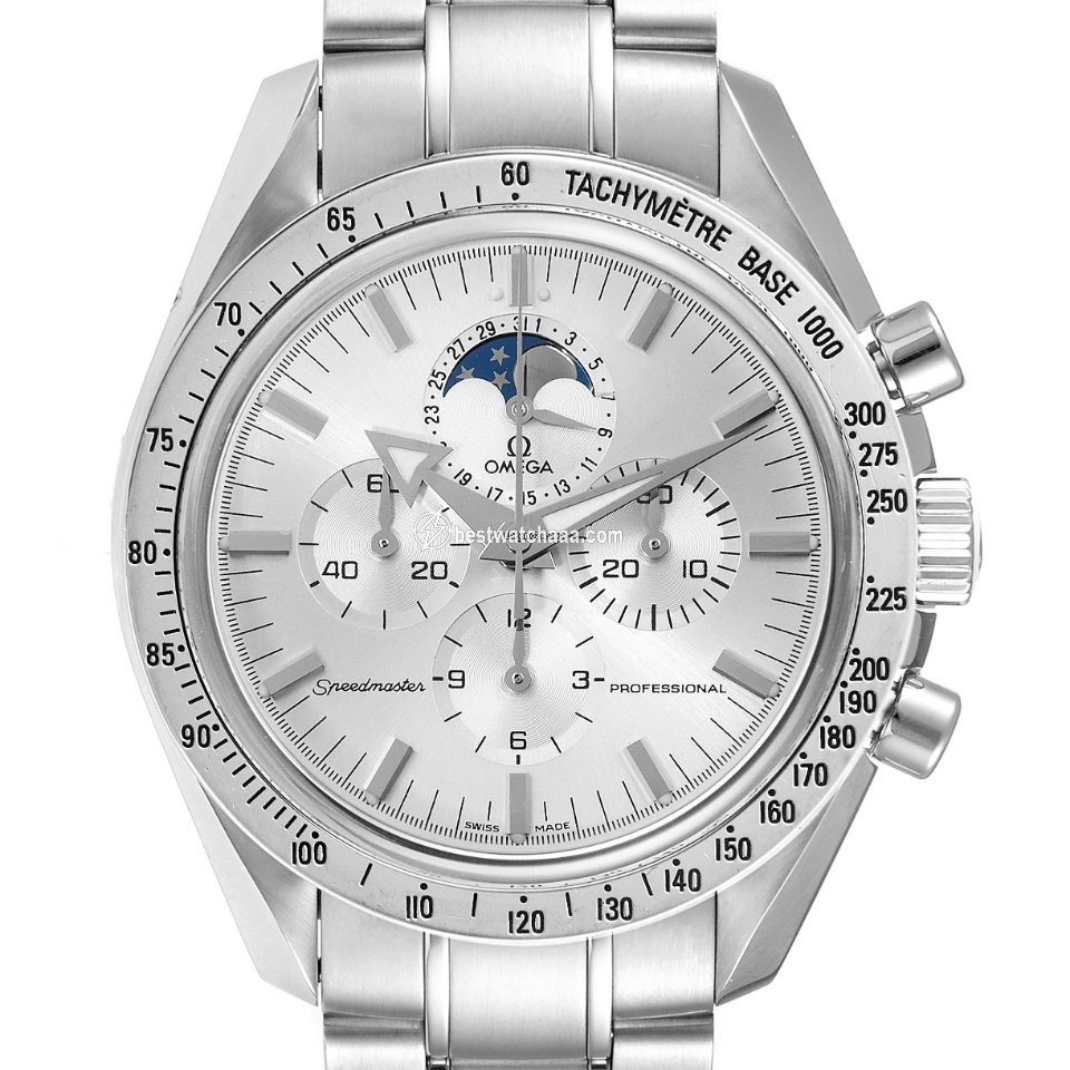 IMG_9085 Omega Speedmaster Professional Moonwatch Moonphase Mens watch Unisex Manual winding Steel 3575.30.00 Replica 2