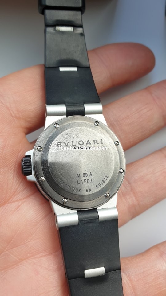 IMG_9085 Bulgari Diagono Womens watch Quartz Aluminum AL 29 TA Replica 2