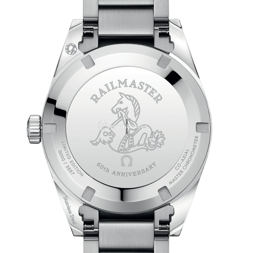 IMG_9085 Omega Seamaster Railmaster Mens watch Unisex Automatic Steel 220.10.38.20.01.002 Replica 2