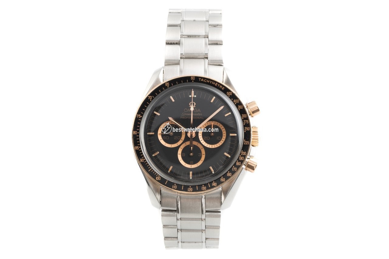 IMG_9085 Omega Speedmaster Professional Moonwatch Mens watch Unisex Manual winding Gold Steel 3366.51.00 Replica 2