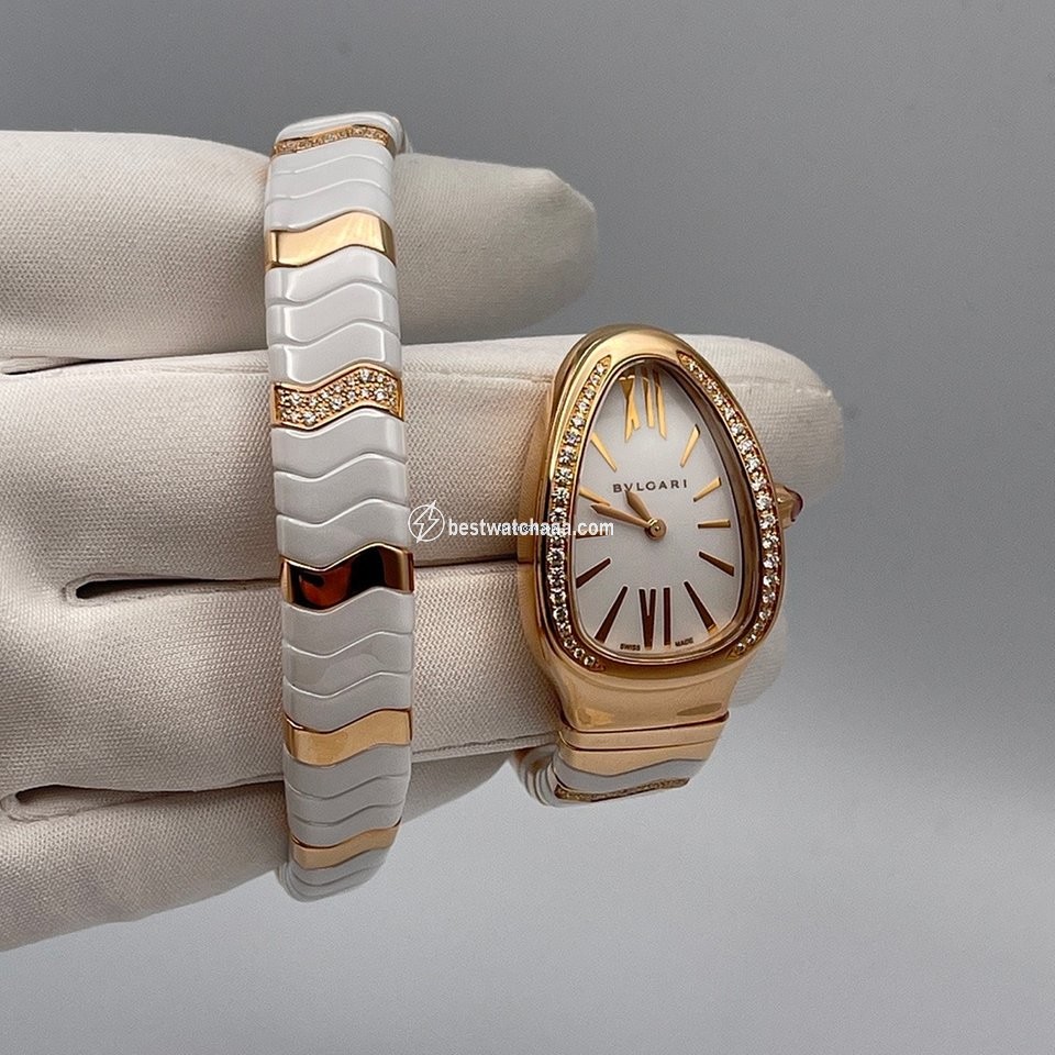 IMG_9085 Bulgari Serpenti Womens watch Quartz Ceramic 102202 Replica 2