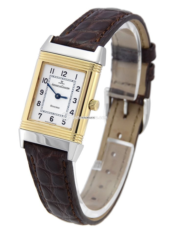 IMG_9085 Jaeger-LeCoultre Reverso Lady Womens watch Manual winding Gold Steel 260.5.86 Replica 2