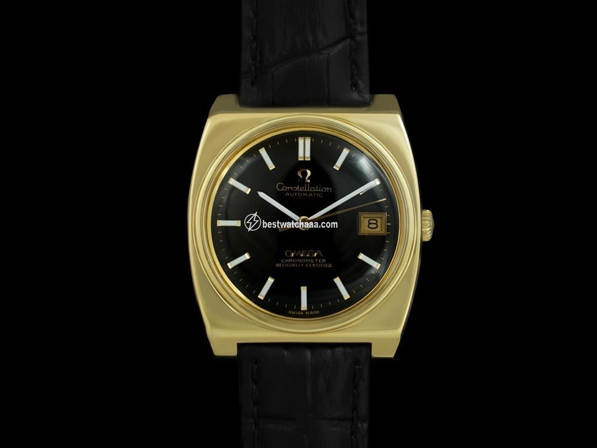 IMG_9085 Omega Constellation Mens watch Unisex Automatic Gold Steel 8168 Replica 2