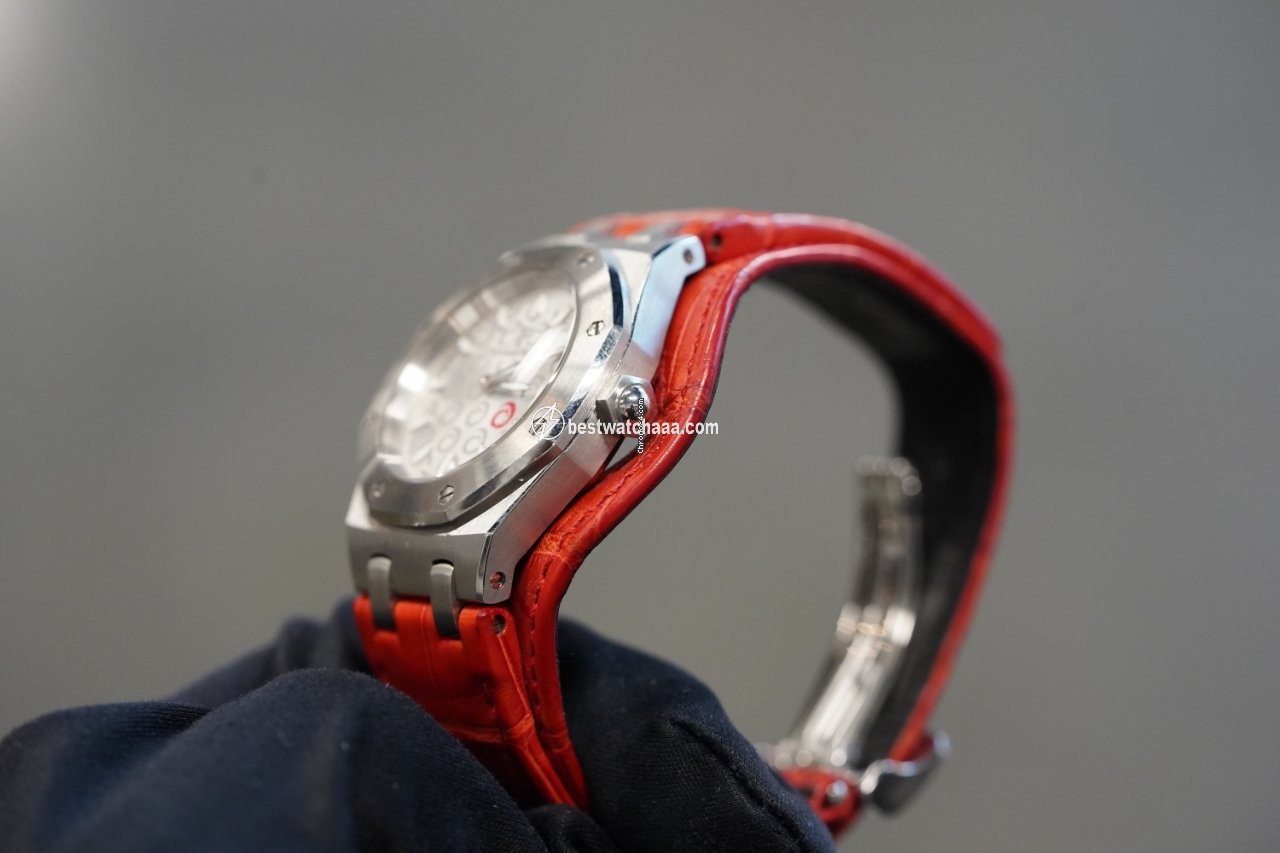 IMG_9085 Audemars Piguet Royal Oak Womens watch Quartz Steel 67610ST.OO.D062CR.01 Replica 2