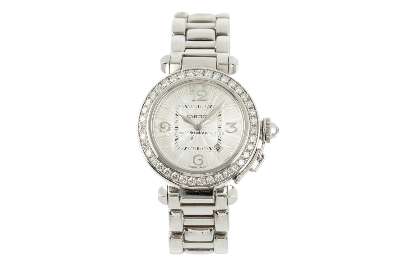 IMG_9085 Cartier Pasha Womens watch Automatic White gold 2398 Replica 2
